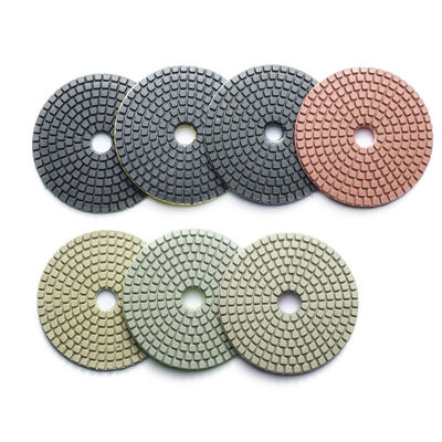 100mm Resin Bond Wet Diamond Polishing Pad for Granite Marble Quartz Stone 7 Pieces Set