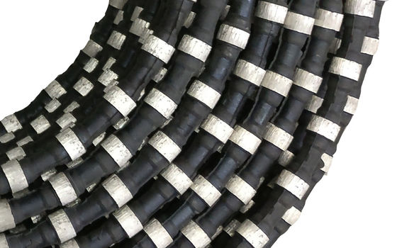 11.5mm Rubber Spring Diamond Wire Saw for Quarrying Mining Marble Cutting Diamond Beads Rope