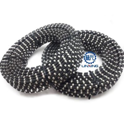 11.5mm Rubber Spring Diamond Wire Saw for Quarrying Mining Marble Cutting Diamond Beads Rope