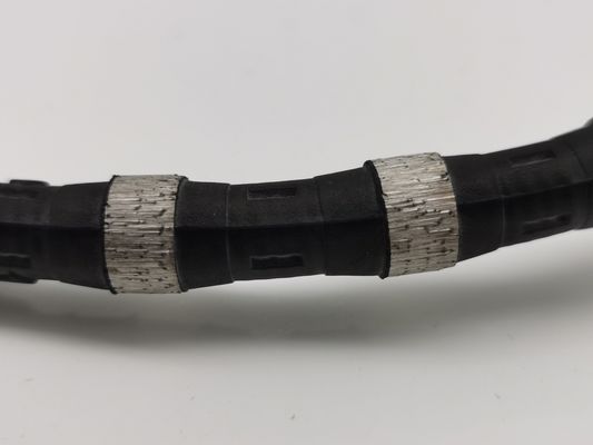 11.5mm Rubber Spring Diamond Wire Saw for Quarrying Mining Marble Cutting Diamond Beads Rope