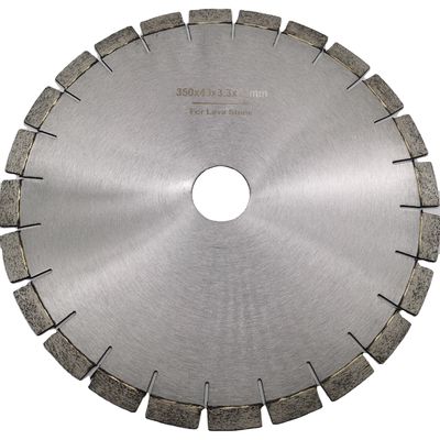 U-shape Lava Stone Cutting 350mm Diamond Saw Blade Disc with Segment Size 40*3.3*15mm