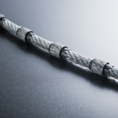 Plastic Dia 8.3mm 9.0mm Wire Rope Diamond Beads for Stone Profiling Cutting Trimming