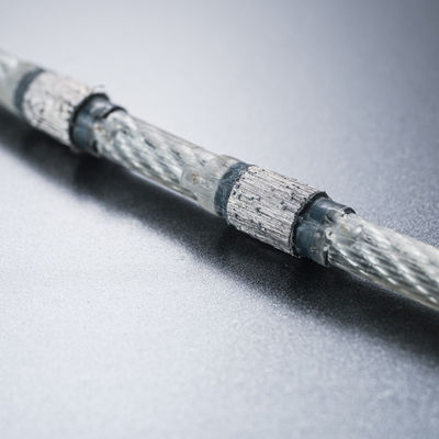 Plastic Dia 8.3mm 9.0mm Wire Rope Diamond Beads for Stone Profiling Cutting Trimming