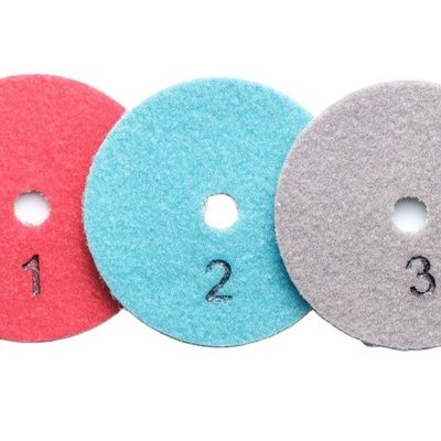 3 Step Polishing Pads for Wet Polishing Granite Marble Tile Slab Resin and Diamond