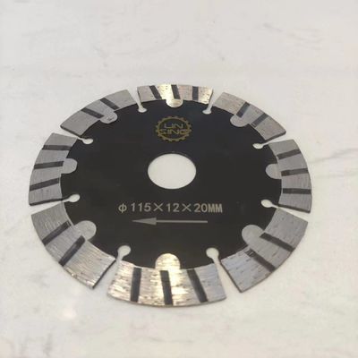 Diameter 115mm Turbo Segmented Teeth Cutter Disc for Marble Granite Brick Asphalt Curb