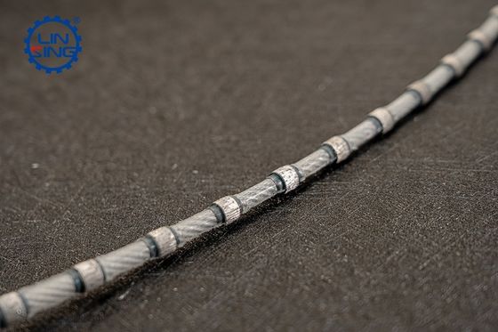 8.8mm Sintered Bead Plastic Diamond Wire Saw for High Precision Granite Block Cutting