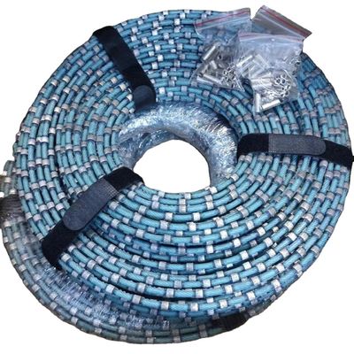 Cutting 8.3mm Bead Plastic Diamond Wire Saw for Granite Block Squaring and Profiling