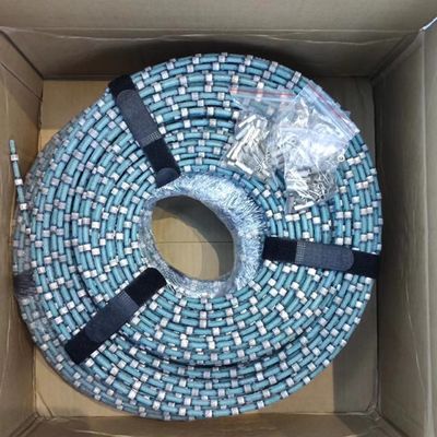 Cutting 8.3mm Bead Plastic Diamond Wire Saw for Granite Block Squaring and Profiling