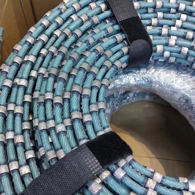 Cutting 8.3mm Bead Plastic Diamond Wire Saw for Granite Block Squaring and Profiling