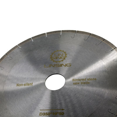 Ti-coated Finishing 350mm J Type Diamond Saw Blade for No Chipping Dekton Cutting