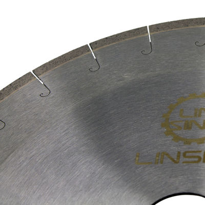 Ti-coated Finishing 350mm J Type Diamond Saw Blade for No Chipping Dekton Cutting