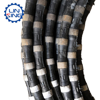 20-40 m2/m Life Span Granite Diamond Wire Saw Rope for Quarry Mining 11.5mm Diameter