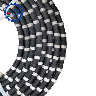20-40 m2/m Life Span Granite Diamond Wire Saw Rope for Quarry Mining 11.5mm Diameter