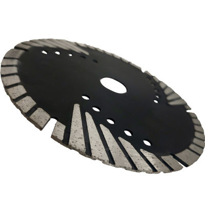 D230mm Triangular Corrugated Saw Blade With Turbo Protection Teeth For Stone Cutting