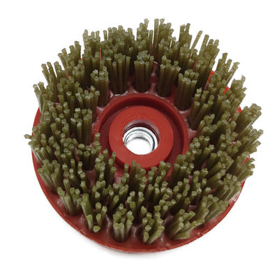 Diamond Abrasive Grains Round Nylon Brush for Marble Granite Antiqued Surface OEM