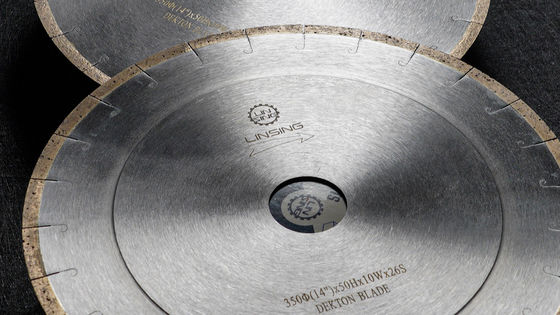 Grade A-Grade J-slot Diamond Saw Blade For Dekton Cutting 350mm Stone Cutting Tools
