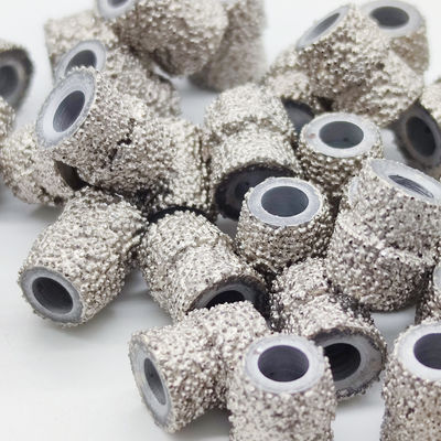 Vacuum Brazed Double Beards Type Diamond Wire Saw Beads for Cutting Granite Quarrying
