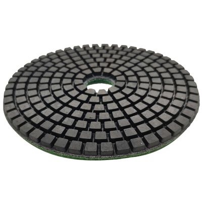 Resin and Diamond Powder 5 Inch Chiseled Edge Polishing Pads for Stone Edge Grinding
