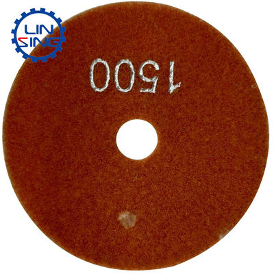Resin and Diamond Powder 5 Inch Chiseled Edge Polishing Pads for Stone Edge Grinding