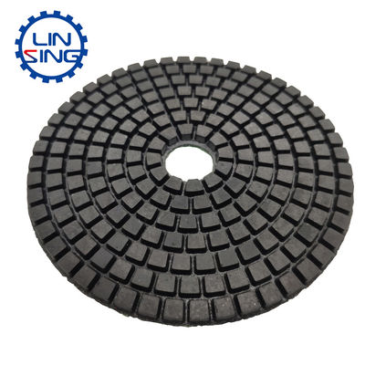 Resin and Diamond Powder 5 Inch Chiseled Edge Polishing Pads for Stone Edge Grinding