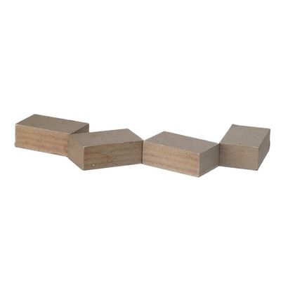 1400mm Single Disc Sandstone Cutter Tips with Flat Shape 24*9*15mm Layer Segment