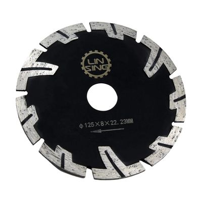 Protected Teeth Diamond Disc 125mm Blade Diameter for Cutting Marble Granite Brick