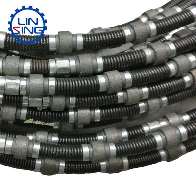 18-30 m2/h Cutting Speed Quarry Mining Concrete Diamond Wire Saw Rope for Granite Quartz