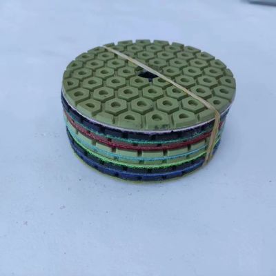 Granite Marble Floor Polishing Pad 4inch Wet Dry Resin Sandpaper 100mm Handle Grinder