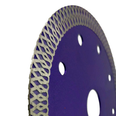 Stone Cutting Diamond Tools Super Thin X Mesh Turbo Cutting Disc for Wet Dry Cutting