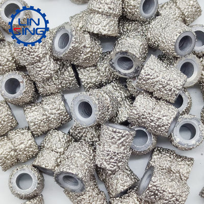 Customized OBM Support Double Vacuum Brazed Marble Quarry Wire Saw Bead for Cutting