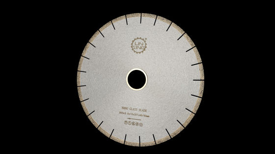 Customized 350MM Nano Glass Diamond Saw Blade for Nano Tile Cutting on Bridge Machine