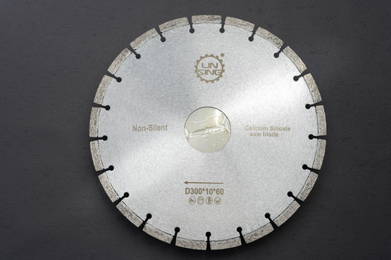 Silver Professional 12inch Diamond Circular Saw Blade For Calcium Silicate Cutting Disc