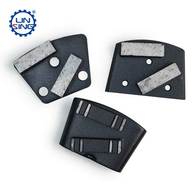 Customized Concrete Floor Trapezoid Metal Diamond Grinding Plate with Diamond Segment