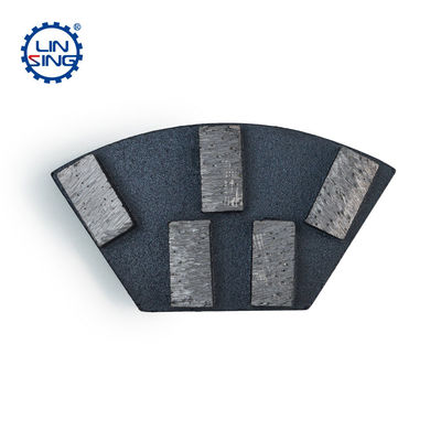 Customized Concrete Floor Trapezoid Metal Diamond Grinding Plate with Diamond Segment