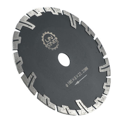 Hot Press D230mm T Type Diamond Tools For Stone Dry Cutting With Protection Teeth