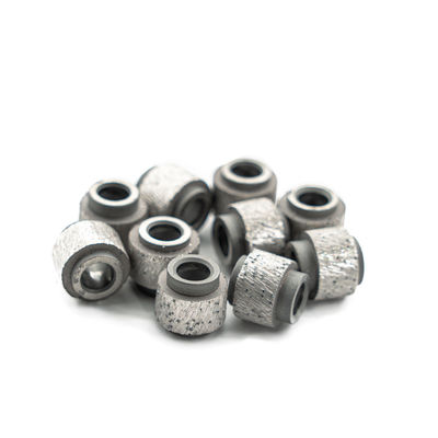 D11.0mm Vacuum Brazed Diamond Wire Saw Beads for High Cutting Speed Stone Block Tools