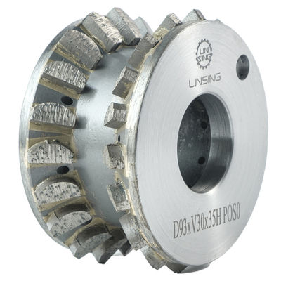 Metal Bond Segmented Diamond Grinding Wheel For Granite Marble Stone Edge Profiling