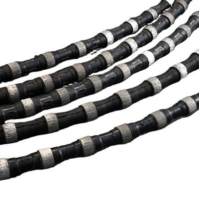 Top Class Sintering Beads Quartzite Quarry Diamond Wire 12.0*40 Rubber Coated Wire