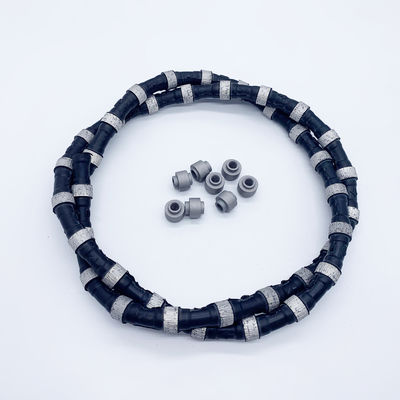 Customized Support Diamond Wire Saw 11.5mm Sintered Bead Rope for Marble Quarry Mining