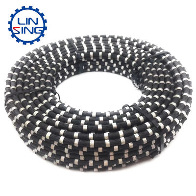 Rubber Spring 11.5mm Diamond Wire Saw for Smooth Stone Granite Marble Cutting in Brazil