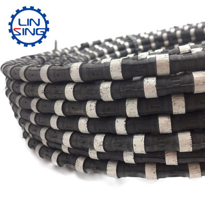 Rubber Spring 11.5mm Diamond Wire Saw for Smooth Stone Granite Marble Cutting in Brazil