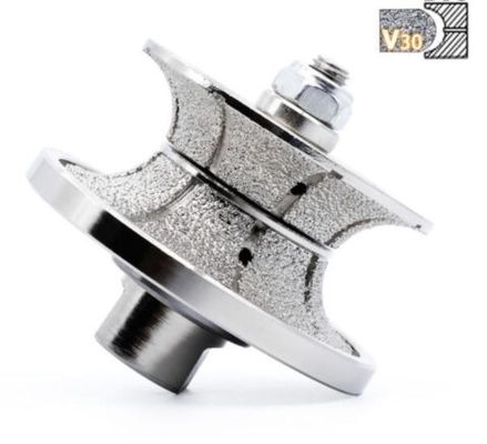 Electroplated Diamond Router Bit V30 D75MM for Precise Stone Profiling and Grinding