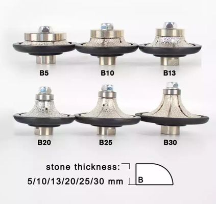 Electroplated Diamond Router Bit V30 D75MM for Precise Stone Profiling and Grinding