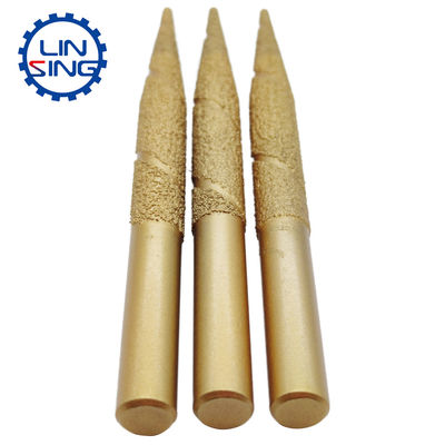 TiAIN Coating Vacuum Brazed Diamond Carver for CNC Stone Engraving Machine
