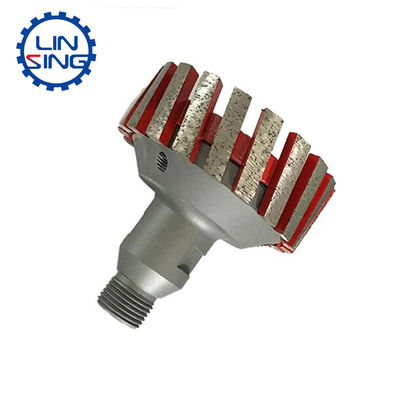 Flexible and Smooth Polishing Stone Milling CNC Stubbing Wheel with D37*90L*1/2&quot;G Shank