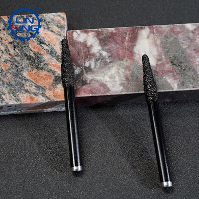 10MM Vacuum Brazed Diamond Stone Carving Bit with Engraving Function and TiCN Coating