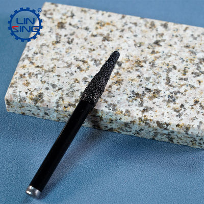 10MM Vacuum Brazed Diamond Stone Carving Bit with Engraving Function and TiCN Coating
