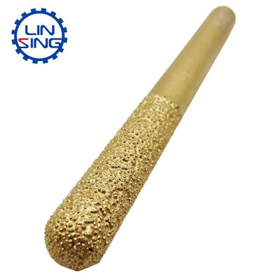 45 Mn Body Material Vacuum Brazed End Mill CNC Tools for Stone and Concrete Milling