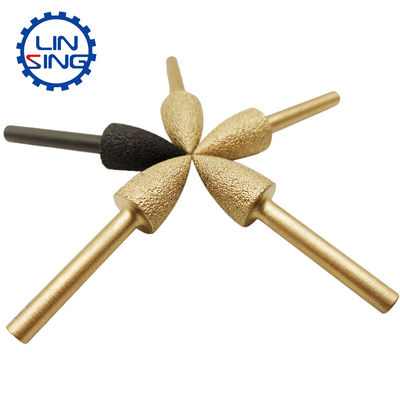 45 Mn Body Material Vacuum Brazed End Mill CNC Tools for Stone and Concrete Milling