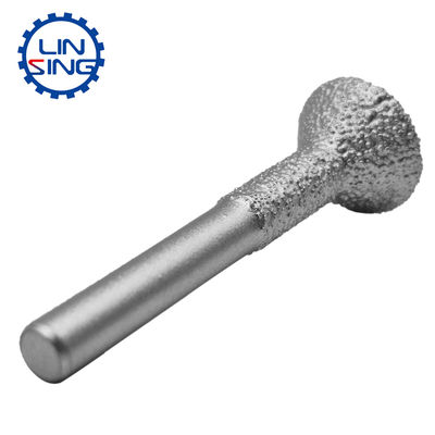 45 Mn Body Material Vacuum Brazed End Mill CNC Tools for Stone and Concrete Milling